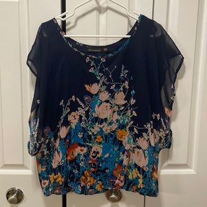 Floral Dolman Sleeve Tee